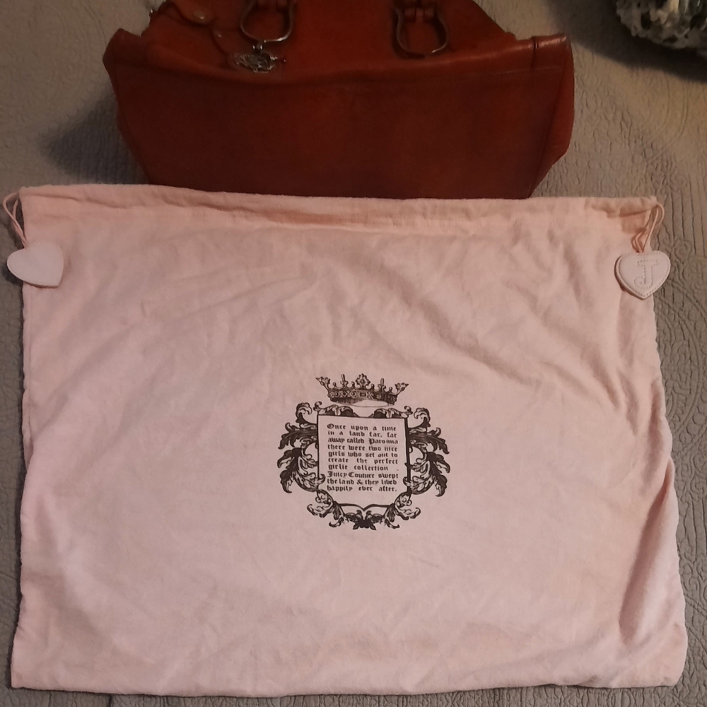 NOW ACCEPTING OFFERS! Vintage Red Leather Juicy Couture XL Purse - Picture 16 of 16